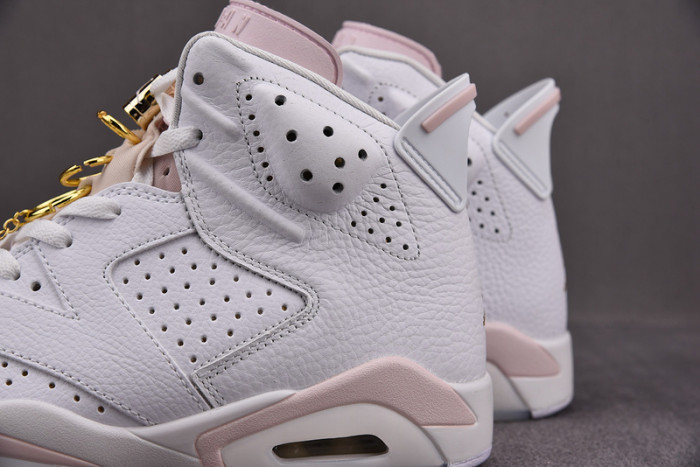 air jordan 6 retro gold hoops dh9696-100