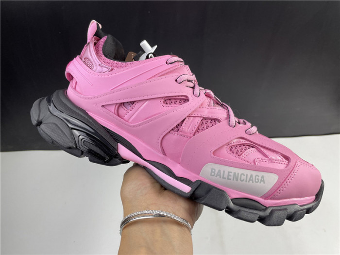 Ba*len*cia*ga track trainer pink black 542023w1gb85542