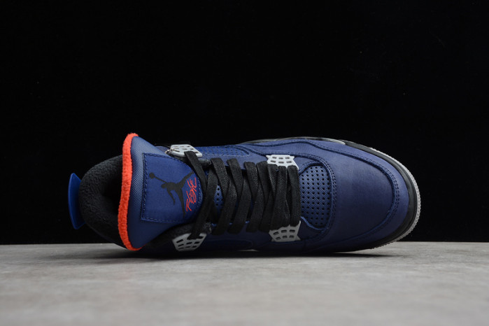 air jordan 4 wntr loyal blue habanero red black cq9597-401