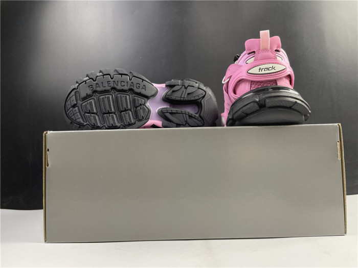 Ba*len*cia*ga track trainer pink black 542023w1gb85542