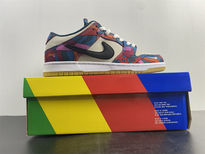 nike sb dunk low pro parra abstract art (2021) dh7695-600