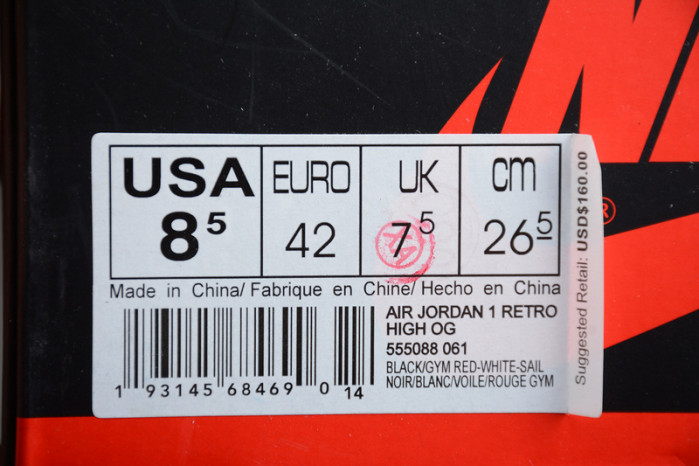 air jordan 1 retro high og