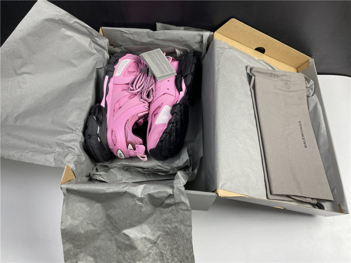 Ba*len*cia*ga track trainer pink black 542023w1gb85542