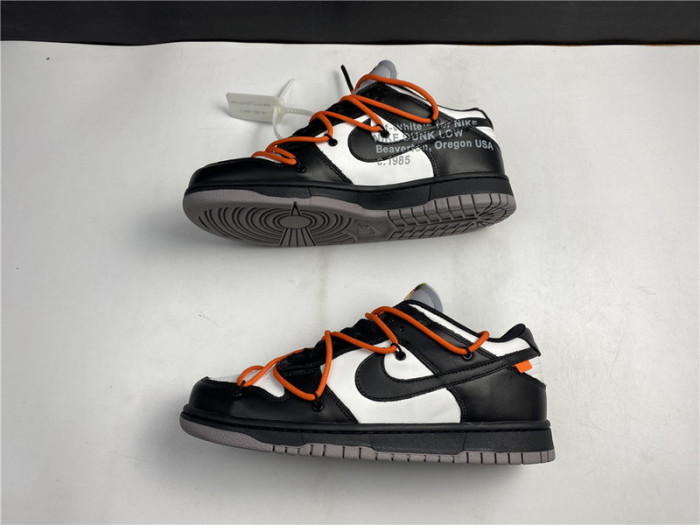 o-w x nike dunk low ct0856 -001