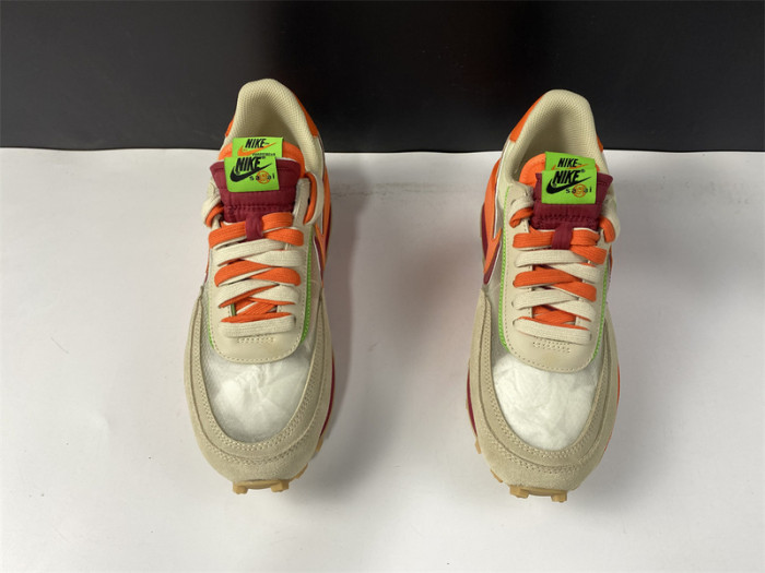 nike ld waffle sacai clot kiss of death net orange blaze dh1347-100