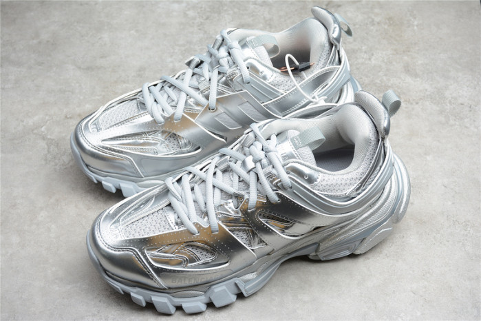 Ba*len*cia*ga track trainer full silver matllic 542023w2fs38100