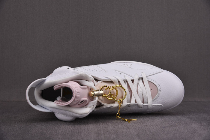 air jordan 6 retro gold hoops dh9696-100