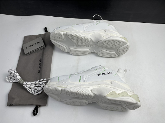 Ba*len*cia*ga sneaker triple.s.gomma white green 536737 w5fw6 1956