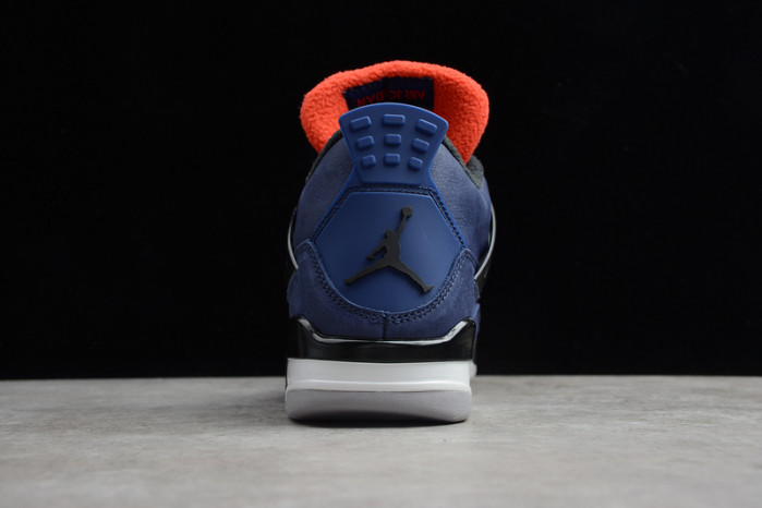 air jordan 4 wntr loyal blue habanero red black cq9597-401