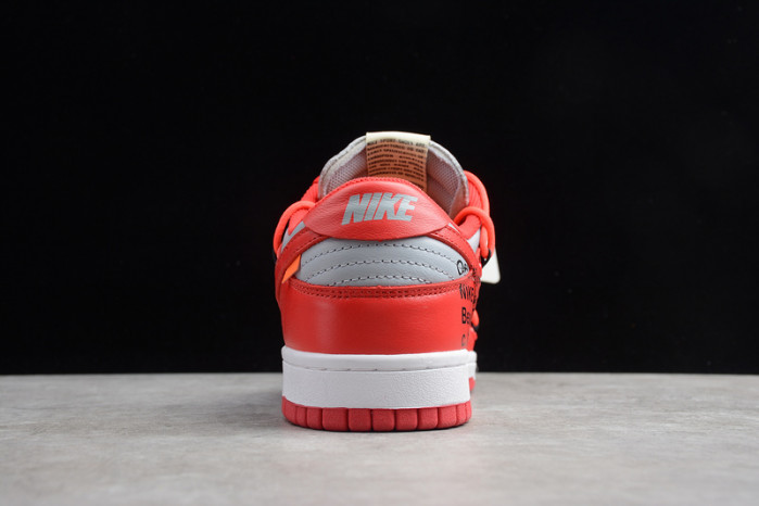 nike dunk low o-w university red ct0856-600