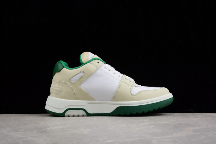 o-w out of office low-top leather sneakers