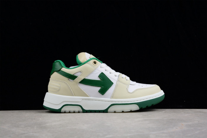 o-w out of office low-top leather sneakers