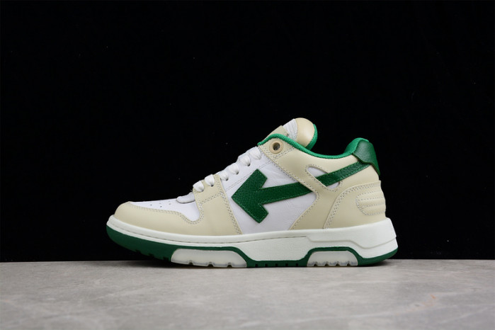 o-w out of office low-top leather sneakers