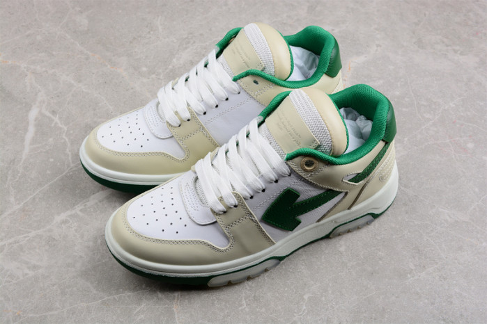 o-w out of office low-top leather sneakers