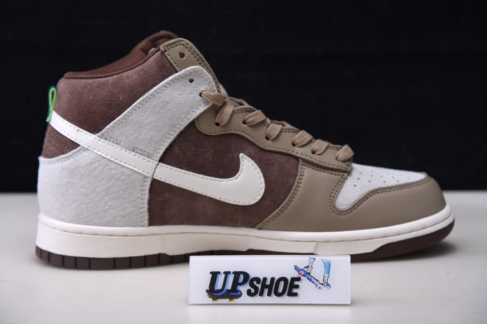 nike dunk high light chocolate dh5348-100