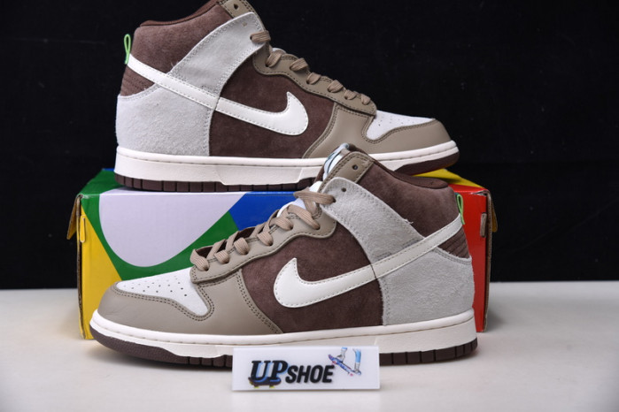 nike dunk high light chocolate dh5348-100