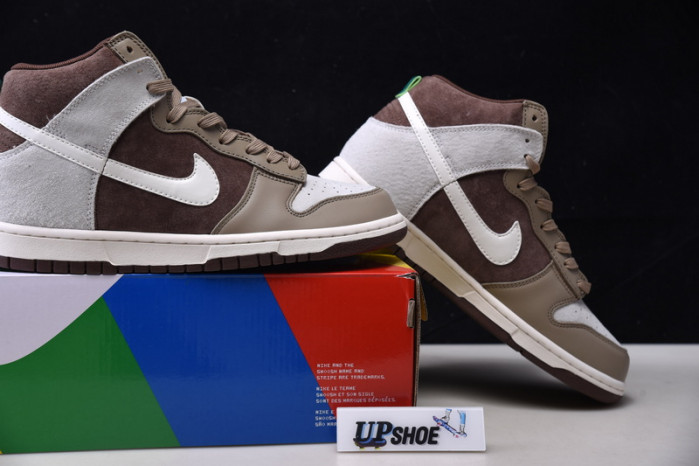 nike dunk high light chocolate dh5348-100
