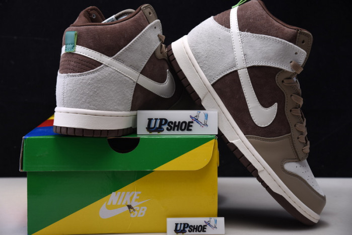 nike dunk high light chocolate dh5348-100