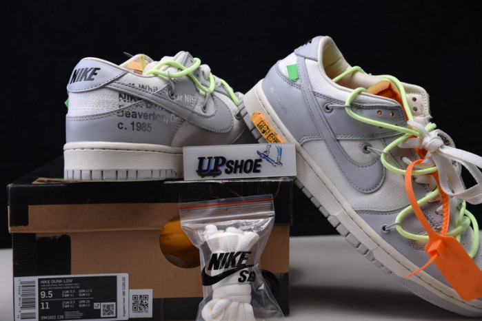 nike dunk low o-w lot 43 dm1602-128