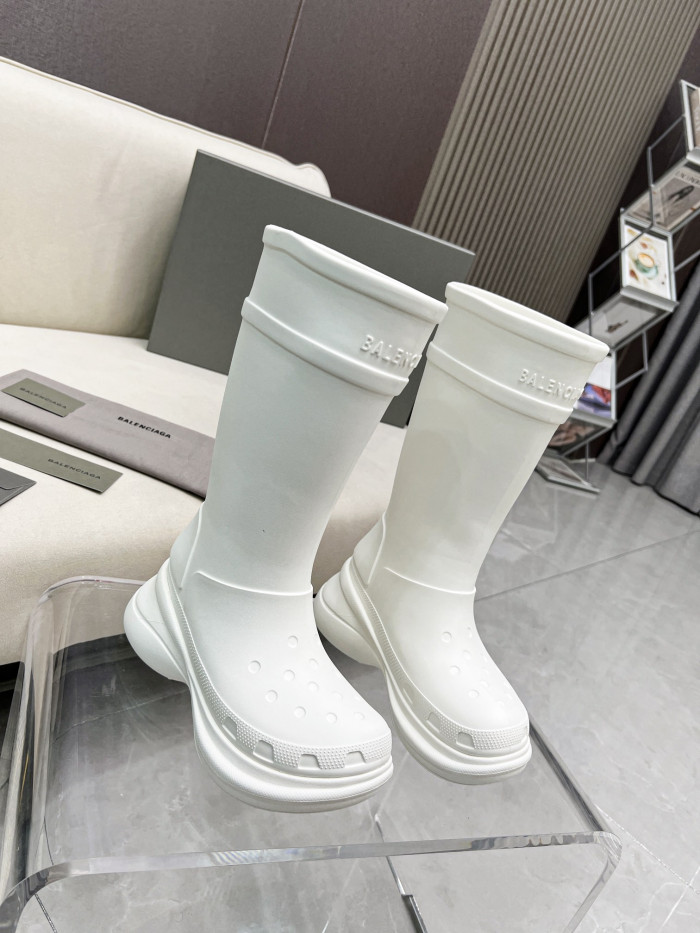 Ba*len*cia*ga x crocs boot white (w) 677388w1s8e9000