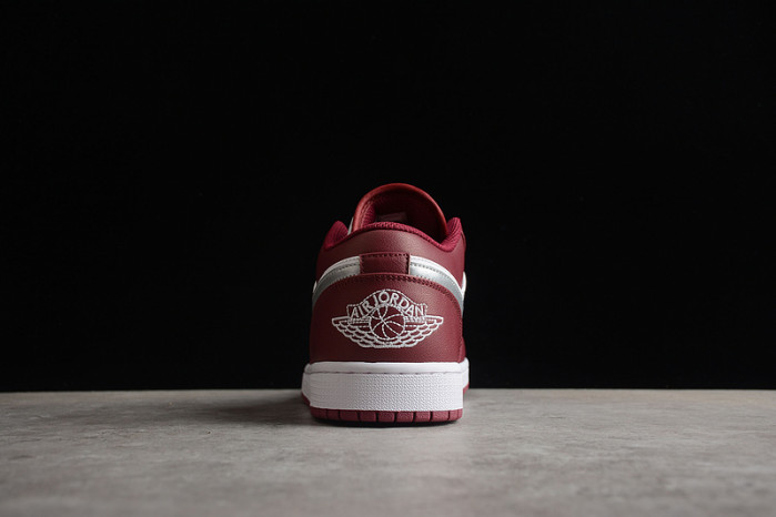 jordan 1 low white bordeaux 553558-615