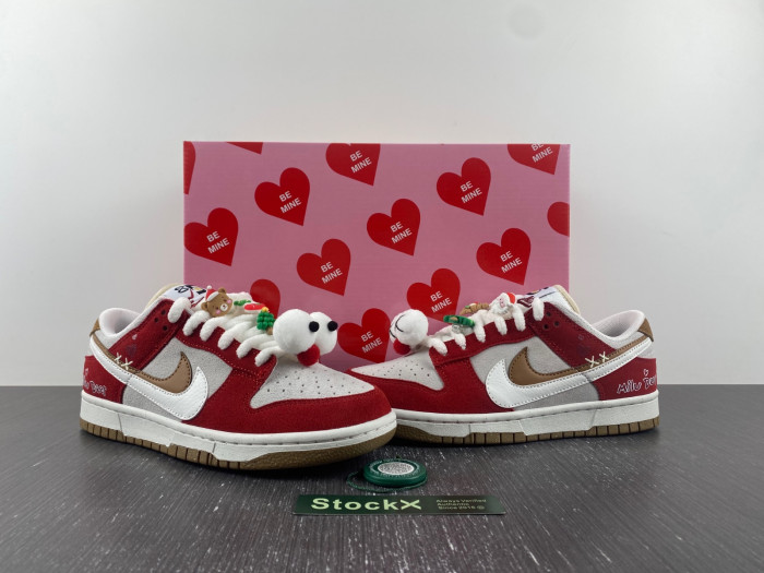 nike sb dunk low 85 christmas white red brown green do9457-112
