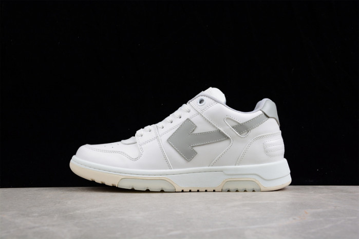 o-w out of office low-top leather sneakers